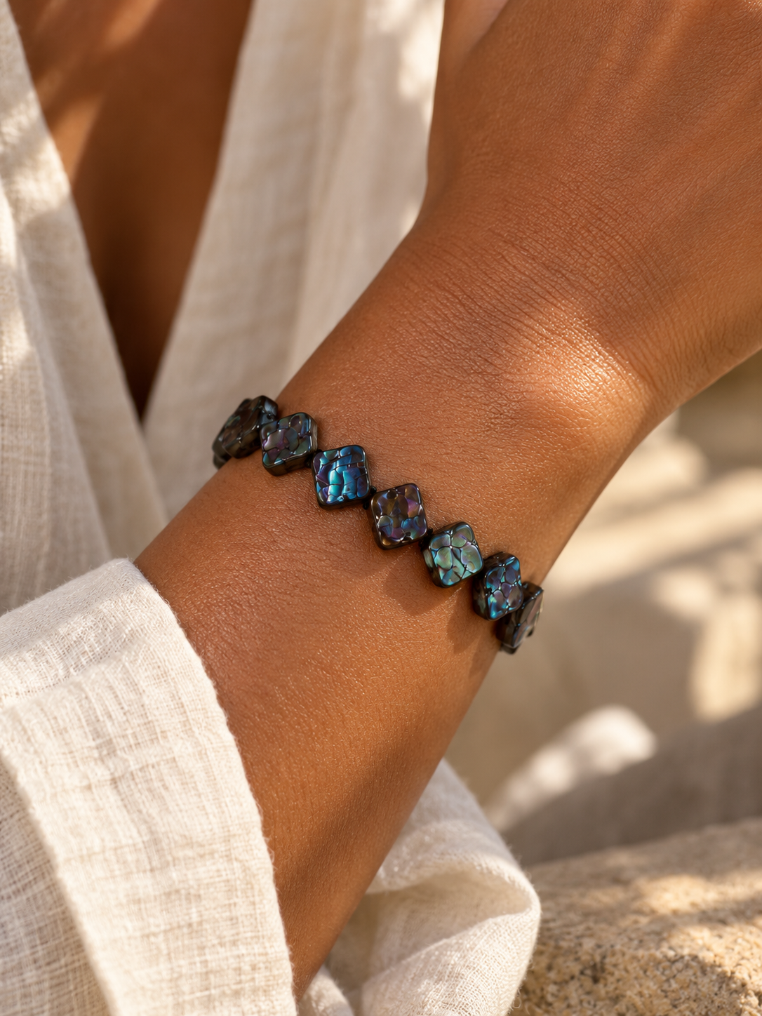Freshwater Pearl Square Bracelet | Custom Made To Order