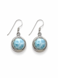 Larimar Hook Earrings #1