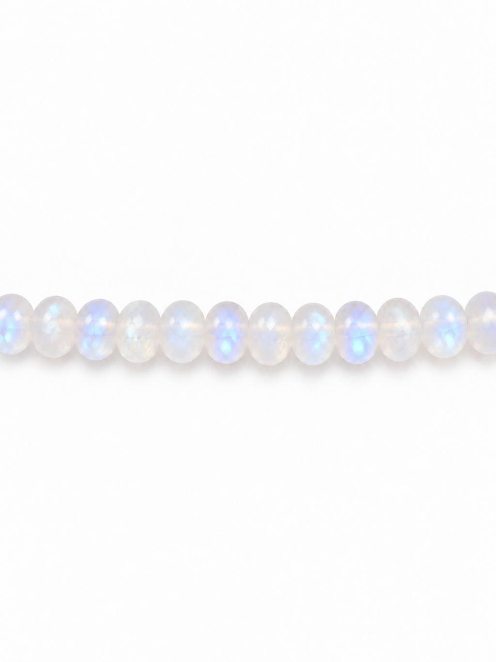 Moonstone Mini Rondelle Beaded Bracelet | Custom Made To Order