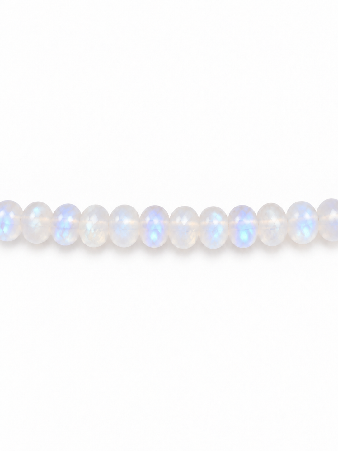 Moonstone Mini Rondelle Beaded Bracelet | Custom Made To Order