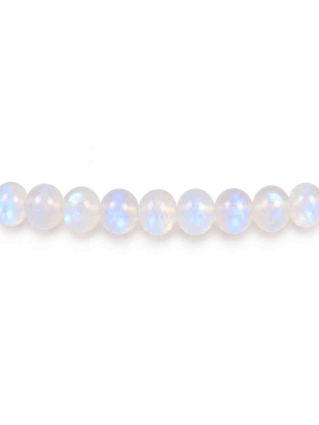 Moonstone Rondelle Beaded Necklace | Custom Made To Order