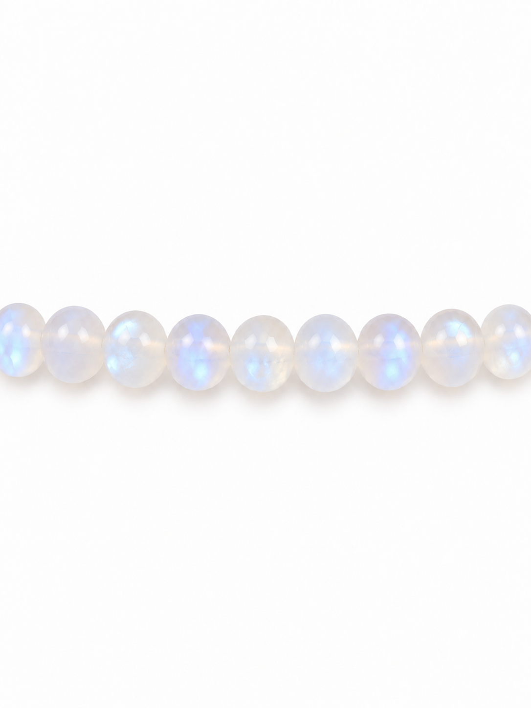 Moonstone Rondelle Beaded Necklace | Custom Made To Order