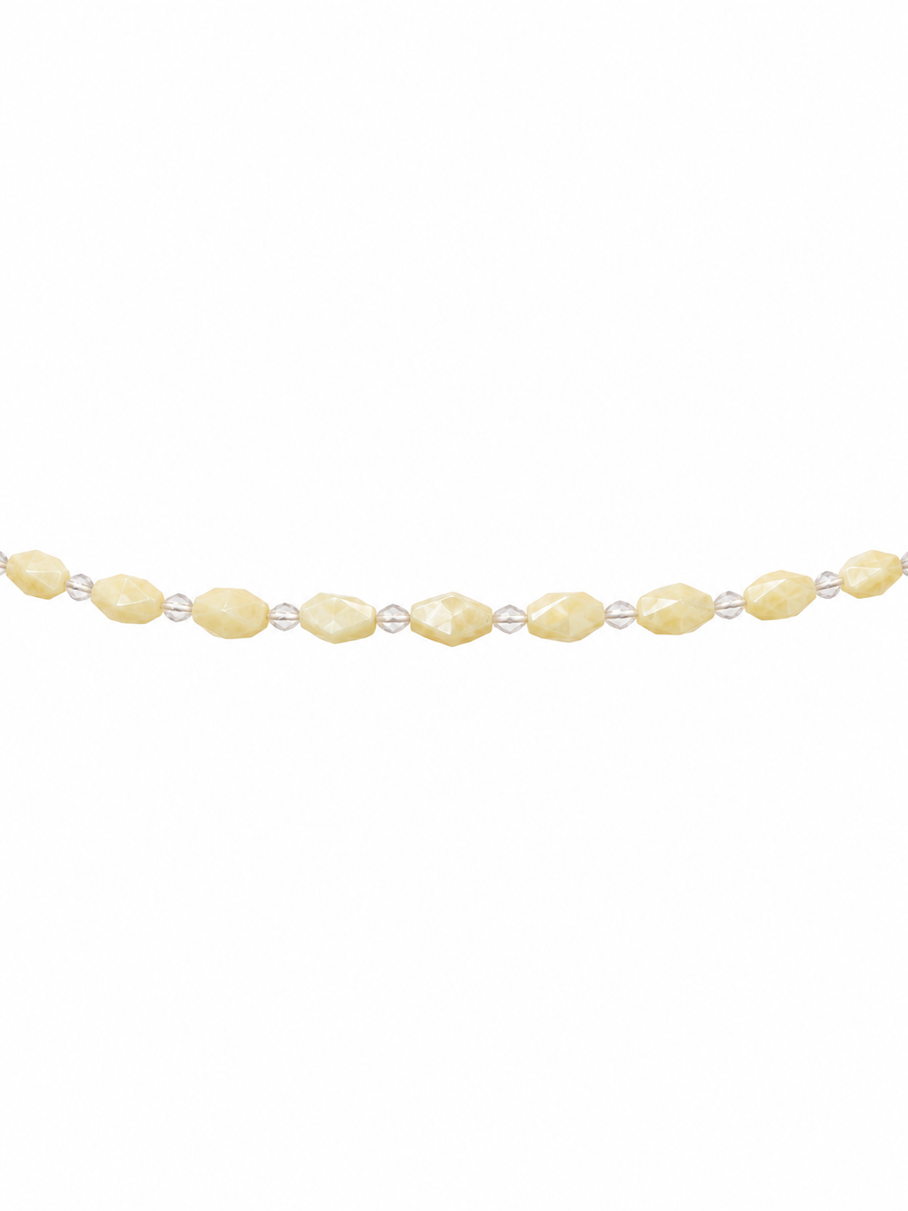 Mother of Pearl Faceted Lantern Beaded Bracelet | Custom Made To Order