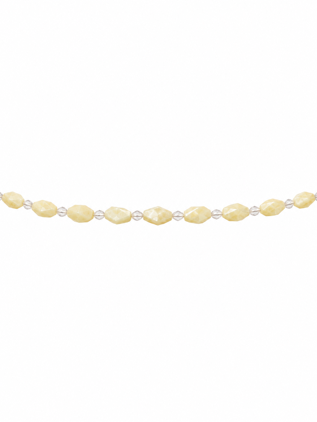 Mother of Pearl Faceted Lantern Beaded Bracelet | Custom Made To Order