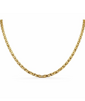 Solid 10k Gold Gucci Mirror Link Chain Necklace