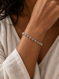 Silver Swirl Beaded Bracelet | Custom Made To Order