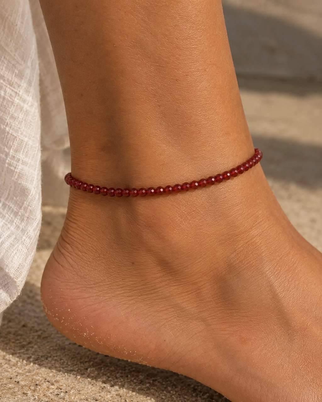 Carnelian Beaded Bracelet | Custom Made To Order