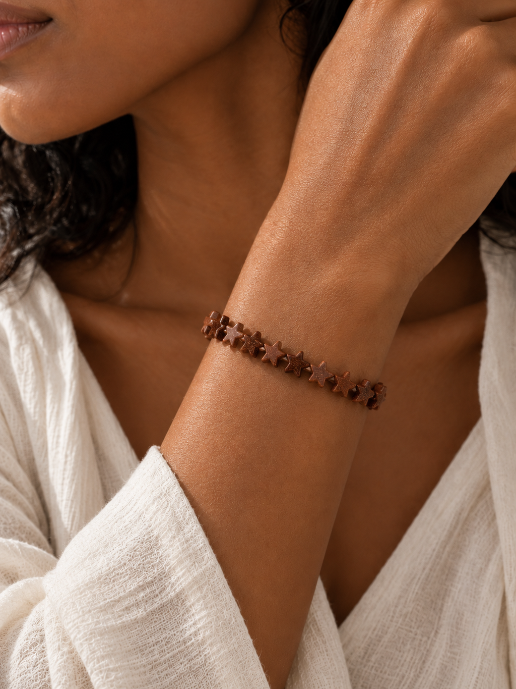 Goldstone Star Beaded Bracelet | Custom Made To Order
