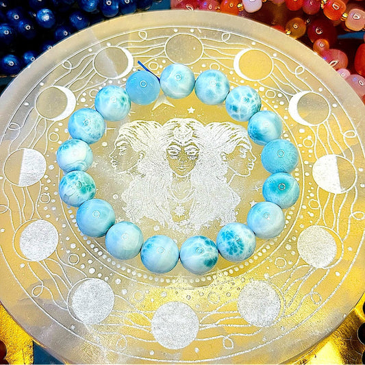 Larimar AAA bracelet 12.5mm LM200