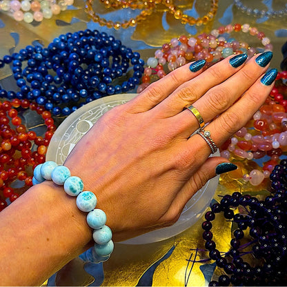 Larimar AAA bracelet 12.5mm LM200