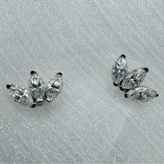 4.50 CT Moissanite Diamond Stud Earrings