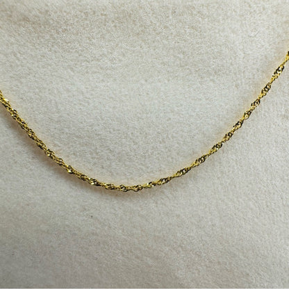 10k Real Gold Diamond Cut Twist Bracelet