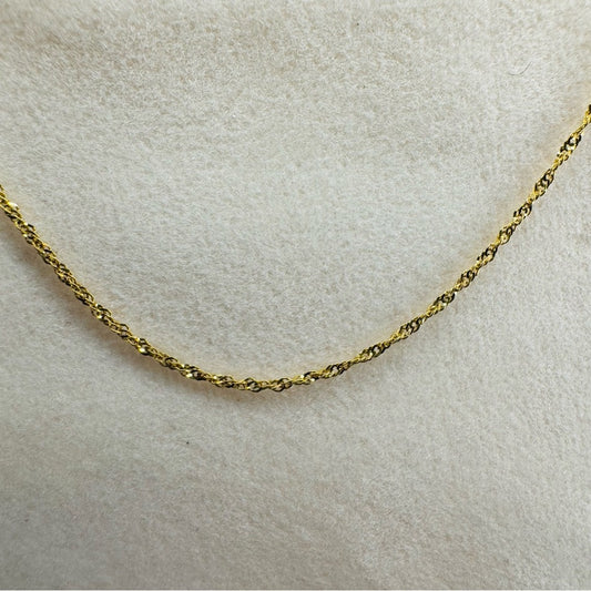 10k Real Gold Diamond Cut Twist Bracelet