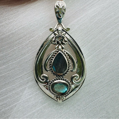 S925 Labradorite Pendant