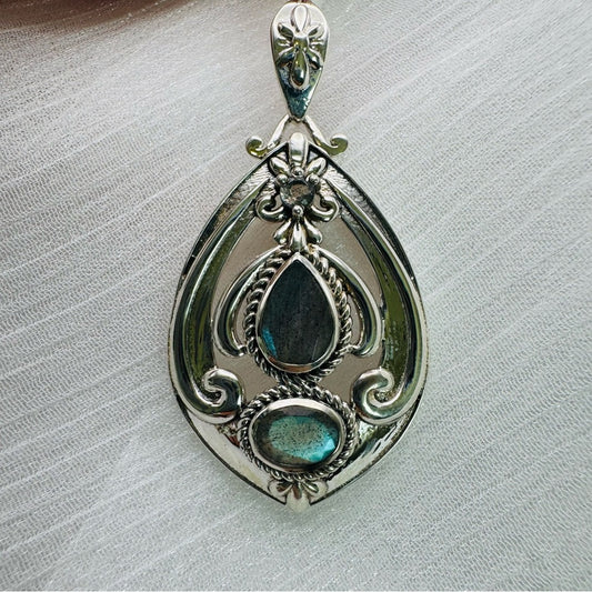 S925 Labradorite Pendant