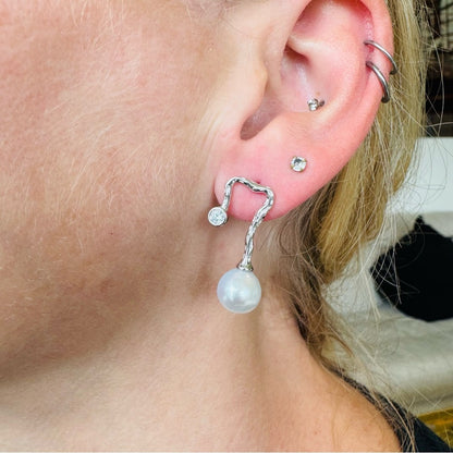 Freshwater Pearl Hook Studs