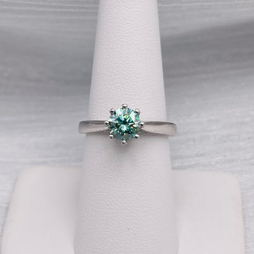 1.0 CT Alexandrite Moissanite Ring #36