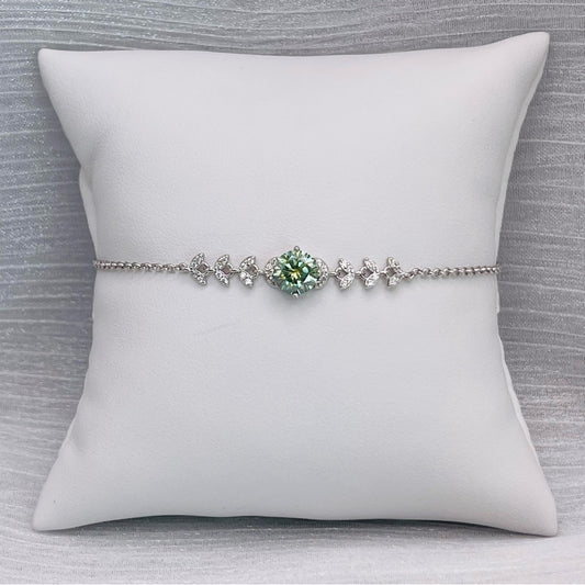 1.0 CT Alexandrite Moissanite Diamond Bracelet