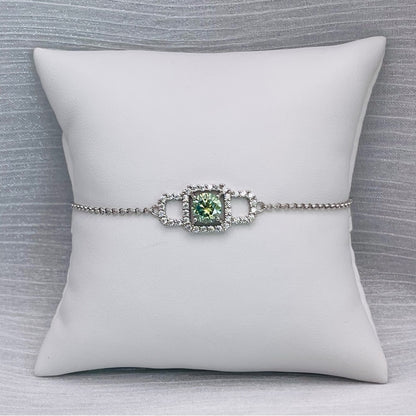 1.0 CT Alexandrite Moissanite Diamond Bracelet