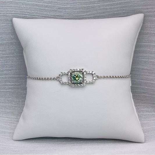 1.0 CT Alexandrite Moissanite Diamond Bracelet