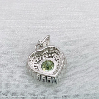 1.0 CT Alexandrite Moissanite Diamond Heart Pendant