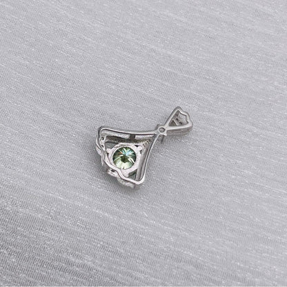 1.0 CT Alexandrite Moissanite Diamond Pendant