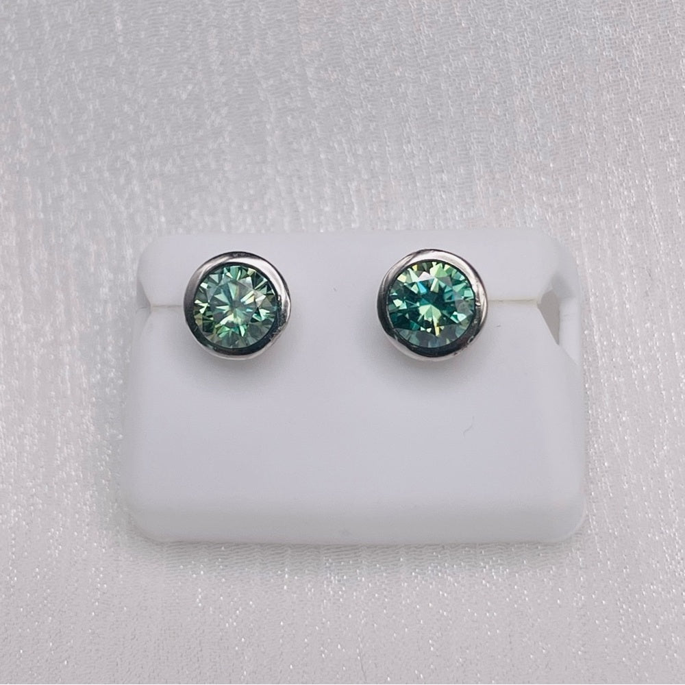 1.0CT*2 Alexandrite Moissanite Diamond Earrings