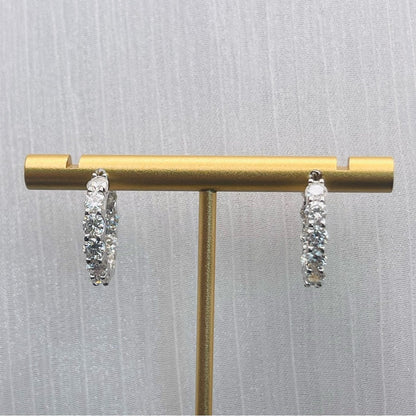 3.2 CT Moissanite Diamond Earrings
