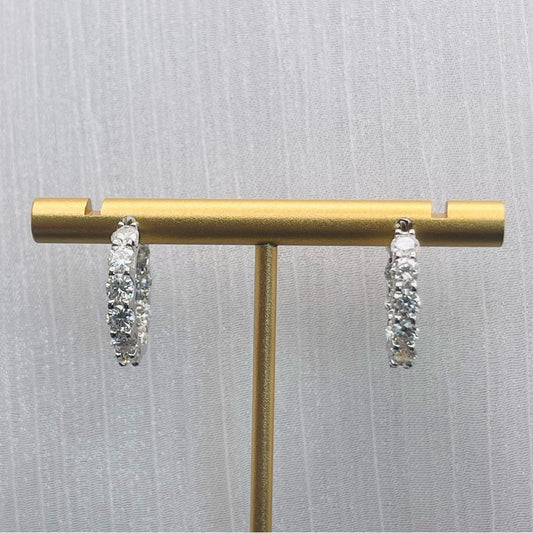 3.2 CT Moissanite Diamond Earrings