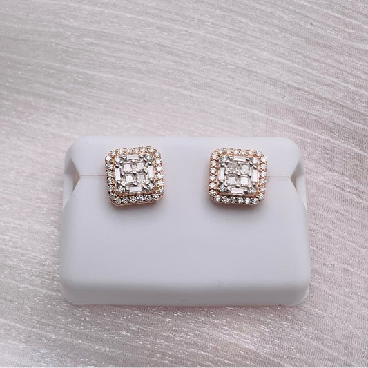 1.0 CT x 2 Moissanite Diamond Earrings