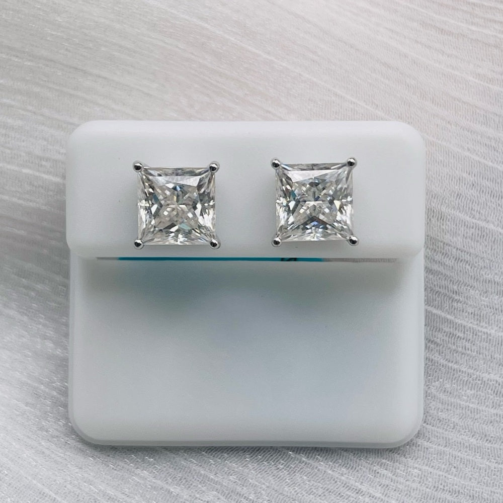 7.0 CT Moissanite Diamond Earrings