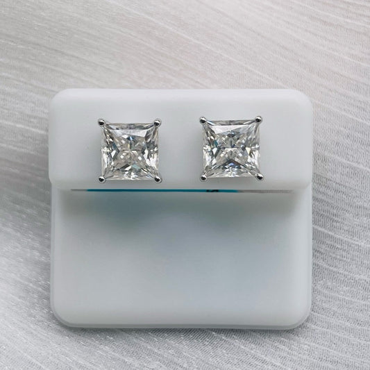 7.0 CT Moissanite Diamond Earrings