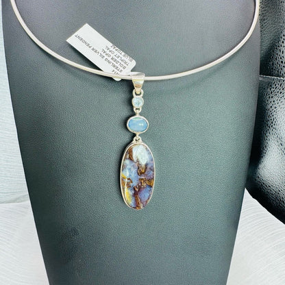 S925 Bolder Opal, Triplet Opal & Blue Topaz