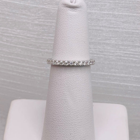 0.7 CT Moissanite Diamond Full Eternity Ring