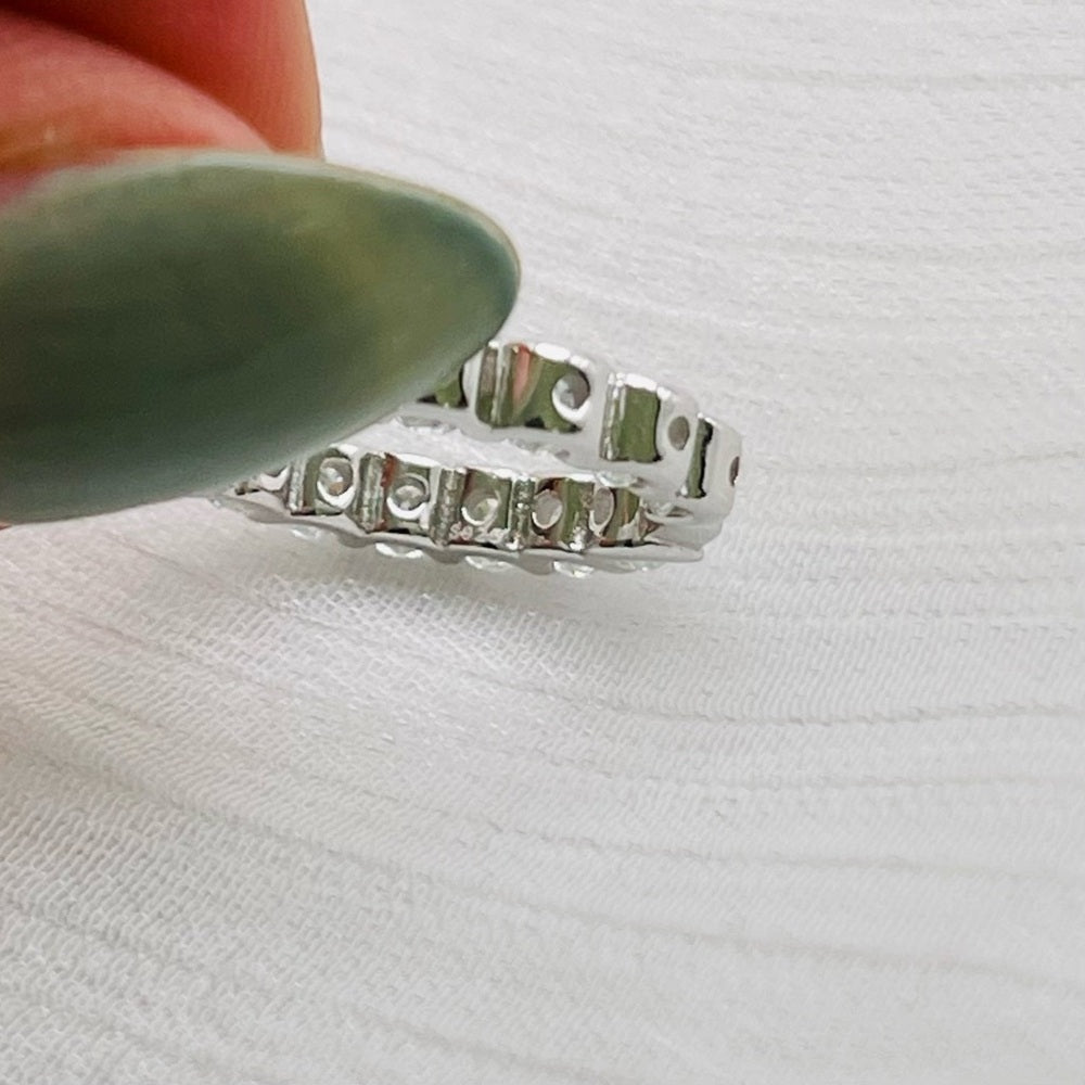 1.8 CT Moissanite Diamond Hoop Earrings
