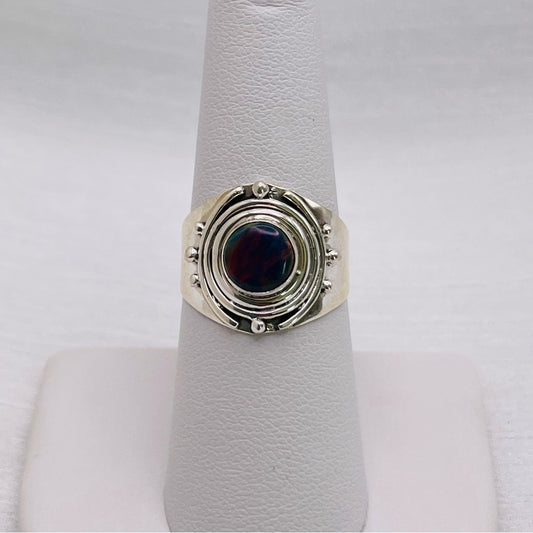 Aurora Opal s925 Handmade Ring