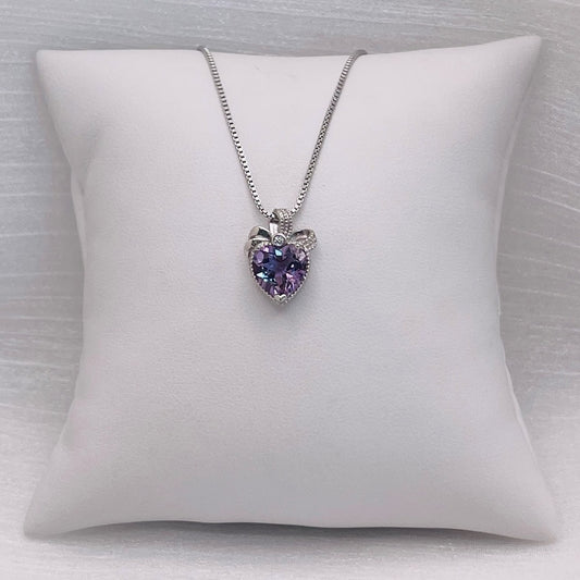 Amethyst Heart Pendant