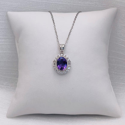 Amethyst Oval Pendant