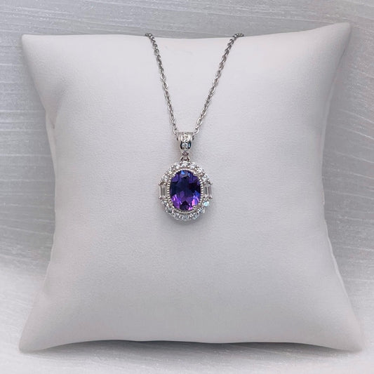 Amethyst Oval Pendant