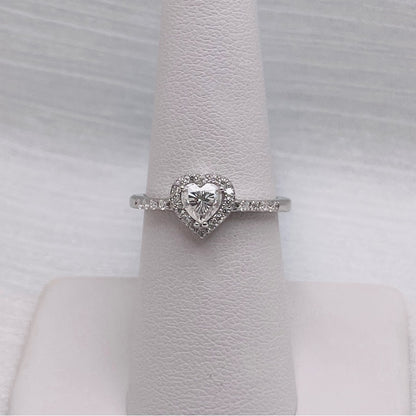 1.03 CT Moissanite Diamond Heart Ring