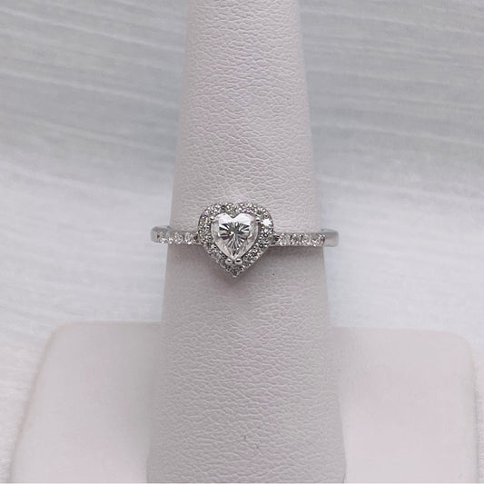 1.03 CT Moissanite Diamond Heart Ring