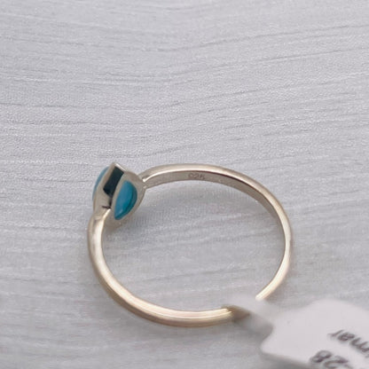 Larimar Teardrop S925 Ring