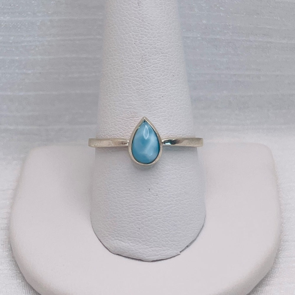 Larimar Teardrop S925 Ring