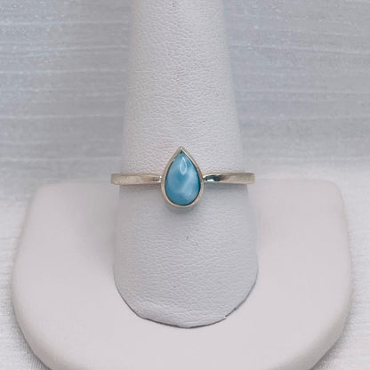 Larimar Teardrop S925 Ring