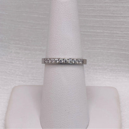 AAA CZ Half Eternity Band