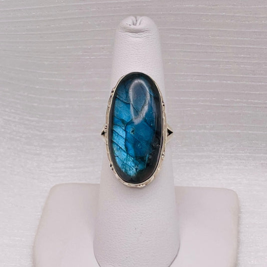 S925 Labradorite Ring