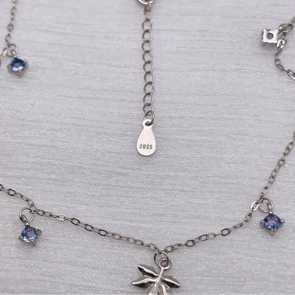Tanzanite & Maple Leaf Necklace