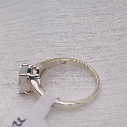 Rainbow Moonstone Teardrop S925 Ring