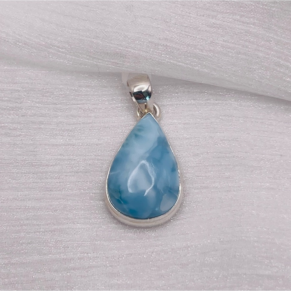 LM2 Larimar Teardrop Pendant