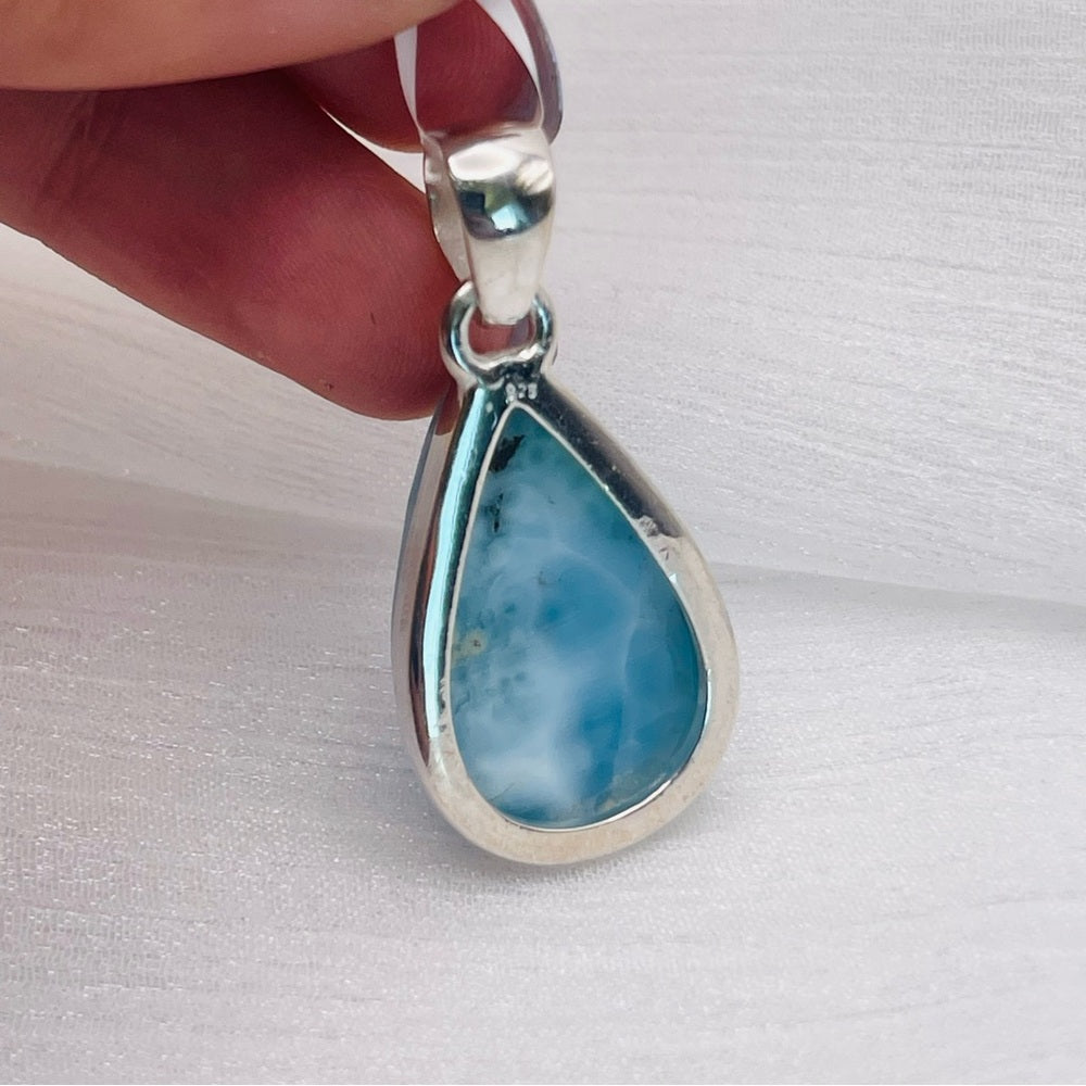 LM2 Larimar Teardrop Pendant